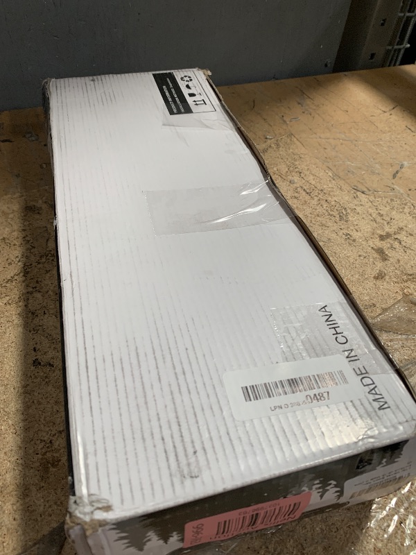 Photo 1 of **MISSING A METAL BRACKET** RICHER HOUSE Dual-Level Guardrail Bathroom Shelves, Wood Floating Shelf Wall Mounted, Over Toilet Paper Storage Shelf for Bathroom Wall Decor, Bathroom Organizers and Kitchen Storage - Rustic Brown