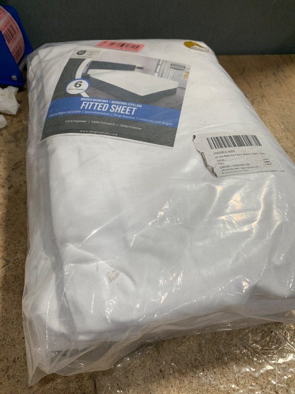 Photo 1 of  Fitted Sheet - Queen Size, 8 Inch Deep Pocket, Hotel Quality Brushed Microfiber Bottom Sheet, Soft Wrinkle-Free, Shrinkage and Fade Resistant