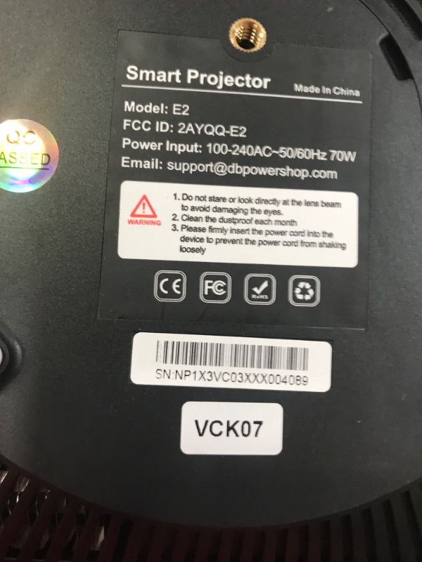 Photo 1 of [2025 Netflix-Official | 386+ Built-in Apps] DBPOWER E2 Smart Projector with WiFi and Bluetooth, Mini Projector 4K Support with Netflix, Youtube, Disney+, Hulu, Max, Crunchyroll w Portable Case