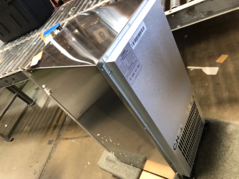 Photo 1 of Coolski Under Counter Ice Maker Machine, Stainless Steel Built-in Freestanding Ice Maker for Commercial & Home Use, 80 Lbs/Day, 30 Lbs Storage, Self Cleaning, Thicknesses Adjustable