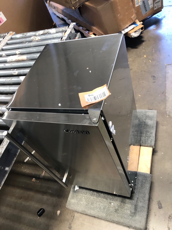 Photo 1 of Coolski Under Counter Ice Maker Machine, Stainless Steel Built-in Freestanding Ice Maker for Commercial & Home Use, 80 Lbs/Day, 30 Lbs Storage, Self Cleaning, Thicknesses Adjustable