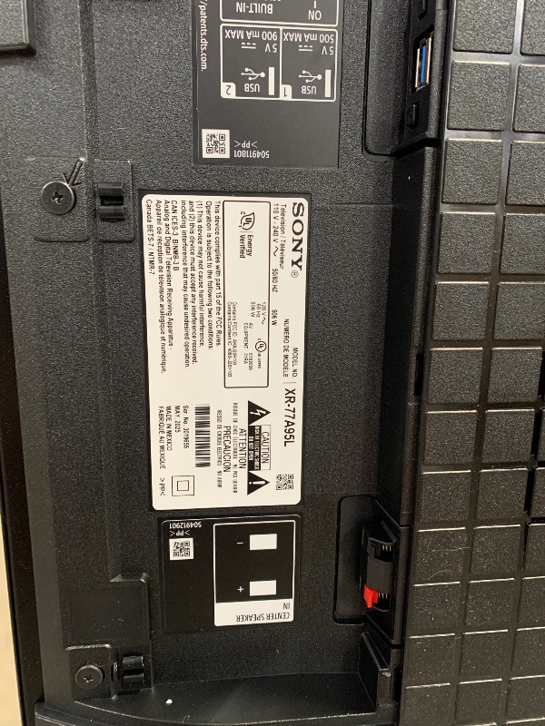 Photo 1 of ***DOES NOT POWER ON***

 Sony QD-OLED 77 inch BRAVIA XR A95L Series 4K Ultra HD TV: Smart Google TV with Dolby Vision HDR and Exclusive Gaming Features for The PlayStation® 5 XR77A95L- Latest Model,Black