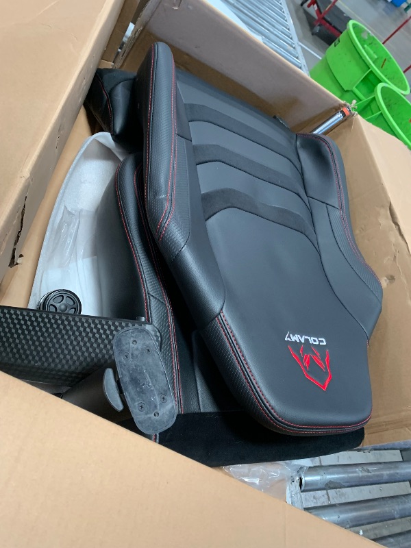 Photo 1 of *****PARTS ONLY******COLAMY Big and Tall Gaming Chair -Computer Gamer Chair, Ergonomic High Back PC Chair with Wide Seat for Adult Black