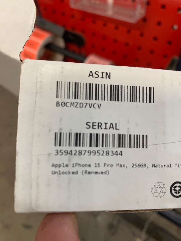 Photo 1 of ***** DEAF/BLIND SETTING IS ON AND CANNOT BE REMOVED *** (icould locked) (may need to contact apple) Apple iPhone 15 Pro Max, 256GB, Natural Titanium 