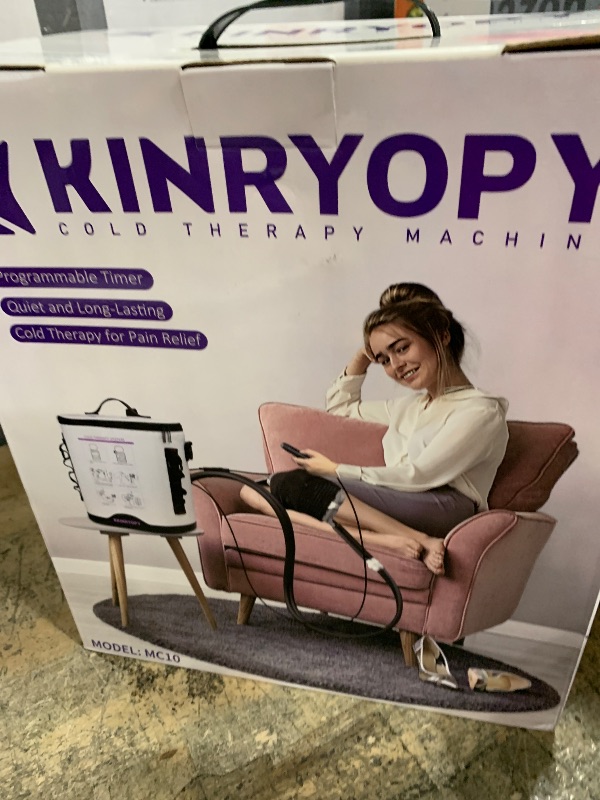 Photo 1 of Cold Therapy Machine with Programmable Timer, Portable Ice Machine for Knee After Surgery, Knee Replacement Recovery System, Cryotherapy Pain Relief w/Compression Pad for,Shoulder, Hip and Ankle