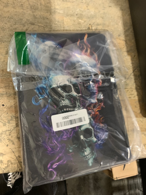 Photo 1 of BPQOJB for iPad 9th Generation Case for iPad 10.2 Case for iPad 8th/7th Generation Cover 360 Degree Rotating PU Leather Smart Cover with Auto Wake/Sleep - Fire Skulls