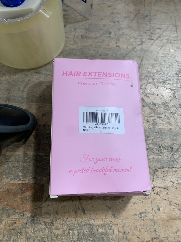 Photo 1 of 12 Inch Ponytail Extension - Soft Wavy Pony Tails Hair Extensions, Claw Clip Ponytail Extension, Synthetic Hair Extensions Ponytail, Clip in Ponytail (Color: Dark Brown with Honey Blonde Highlights)