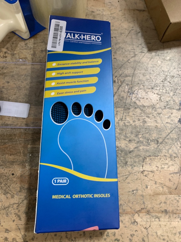 Photo 1 of Arch Support Inserts for Men Women - Plantar Fasciitis High Arch Support Insoles, Orthotics Shoe Inserts for Flat Feet, Foot Pain Relief Shock Absorption and Cushioning (Mens 15-15 1/2)