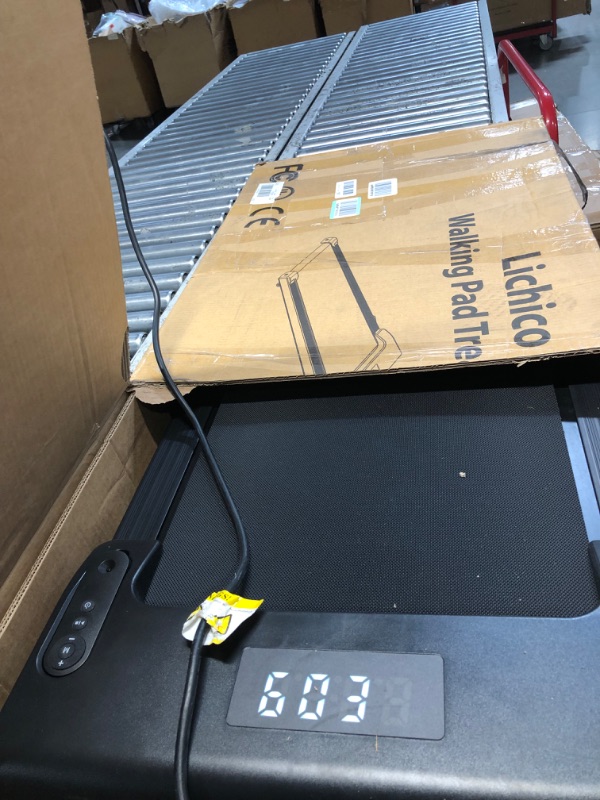 Photo 1 of (No refund)(Giving error code)(sold for parts)Lichico Walking Pad Under Desk Treadmill, Portable Small Treadmills for Home and Office, 2.5HP Super Quiet Brushless Motorized Walking