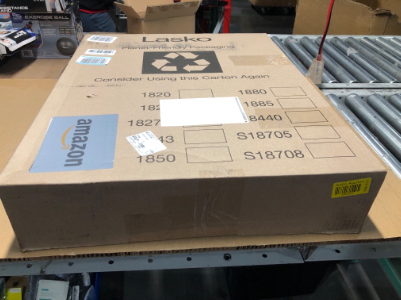 Photo 1 of *** factory sealed*** Lasko Oscillating Pedestal Fan, Adjustable Height, 3 Speeds, for Bedroom, Living Room, Home Office and College Dorm Room, 18", Black, 1827