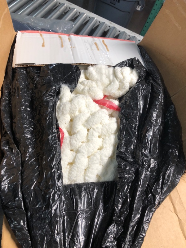 Photo 1 of  NOT IN ORIGINAL PACKAGING, NEEDS CLEANING.
Bigacogo Chunky Knit Throw Blanket for Couch, 80x90 inches, 100% Hand Knitted with Thick Jumbo Chenille Yarn, Cozy Soft Large Rope Knot Cable Crochet Blankets for Sofa Bed Living Room, Ivory