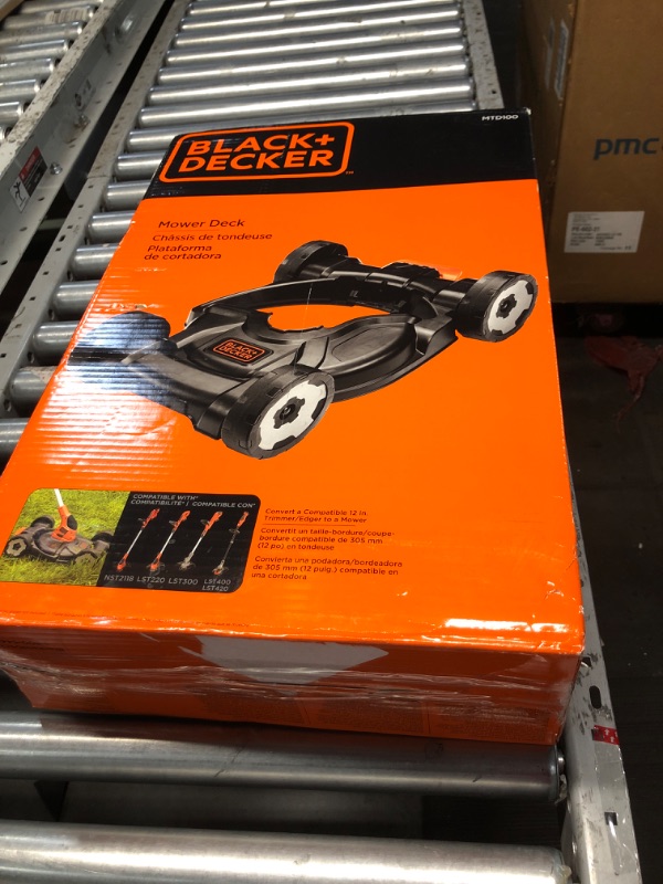Photo 1 of BLACK+DECKER Lawn Mower Removable Deck for String Trimmer (MTD100)