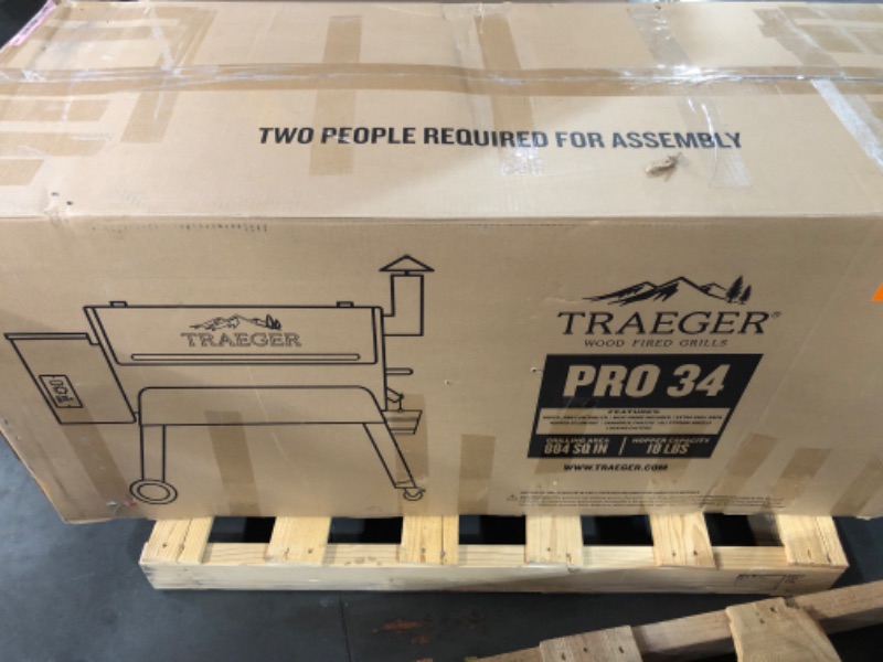 Photo 1 of **TRUCK OR TRAILER PICK UP** Traeger Grills Pro 34 Electric Wood Pellet Grill and Smoker, Bronze, 884 Square Inches Cook Area, 450 Degree Max Temperature, Meat Probe, 6 in 1 BBQ Grill
