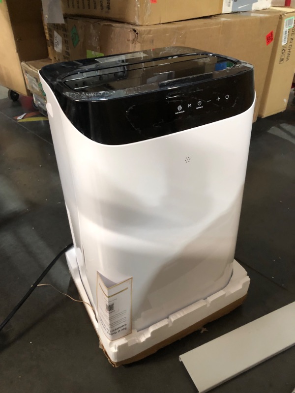 Photo 1 of ***DAMAGED - PANELS BULGING - POWERS ON - UNABLE TO TEST FURTHER***
14000 BTU Portable Air Conditioners with Heat Mode, Remote Control, 4-in-1 Free Stand Smart Cooling AC Unit with Heater, Dehumidifier, Fan, Cools Room up to 700 sq.ft,Auto Swing,Timer,Bla