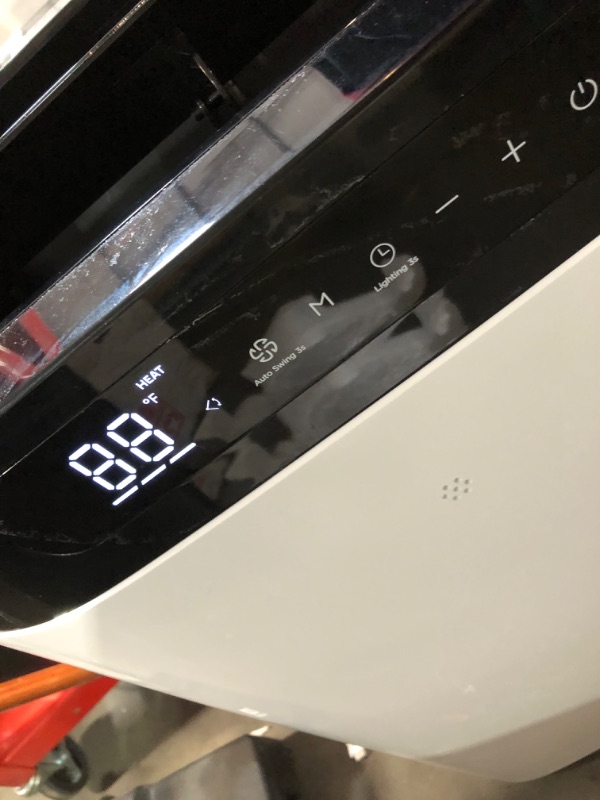 Photo 1 of ***DAMAGED - PANELS BULGING - POWERS ON - UNABLE TO TEST FURTHER***
14000 BTU Portable Air Conditioners with Heat Mode, Remote Control, 4-in-1 Free Stand Smart Cooling AC Unit with Heater, Dehumidifier, Fan, Cools Room up to 700 sq.ft,Auto Swing,Timer,Bla