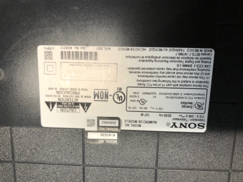 Photo 1 of Sony 43-Inch Class 4K Ultra HD BRAVIA 3 LED Smart TV with Google TV, Dolby Vision HDR, and Exclusive Features for PlayStation®5 (K-43S30), 2024 Model