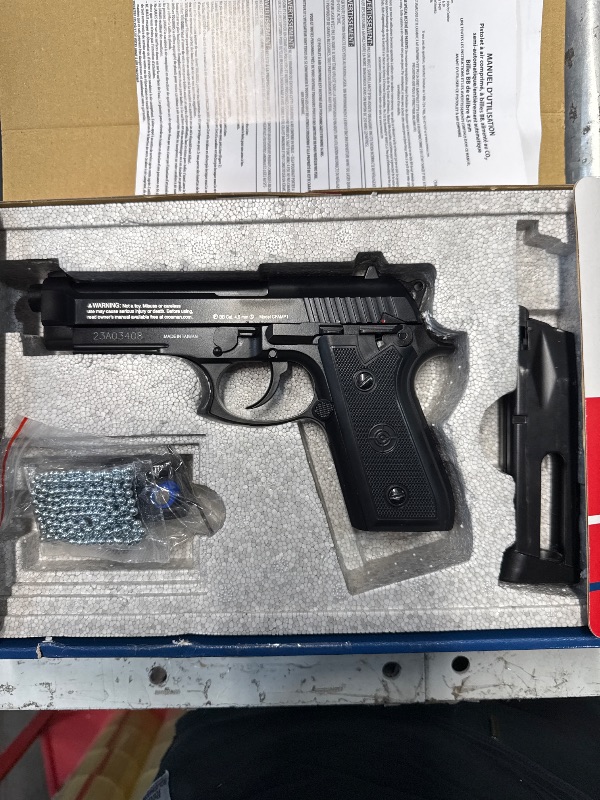 Photo 1 of ***(PARTS ONLY/ NON REFUNDABLE/ NO RETURNS OR REFUNDS)***
Crosman CFAMP1L Full Auto P1 CO2-Powered BB Air Pistol With Laser Sight (Class II <1 mW)
