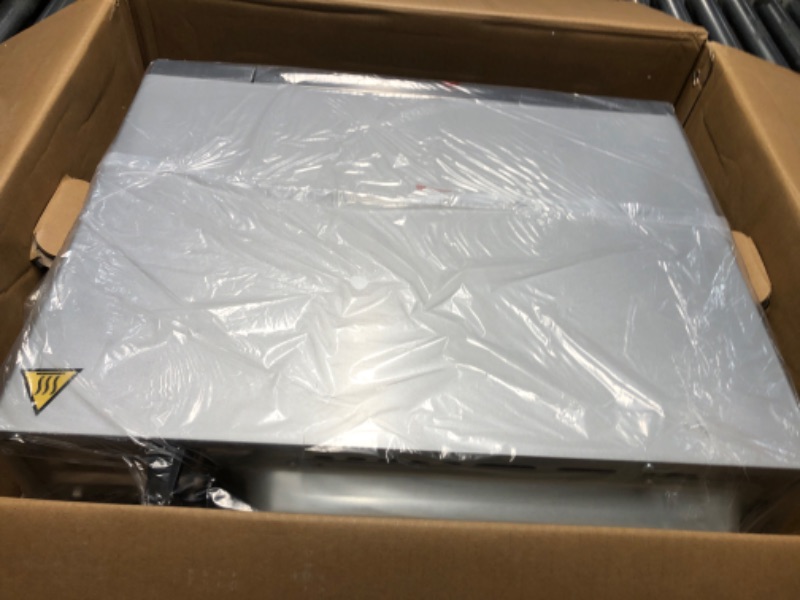 Photo 1 of ***FINAL SALE ISSUE WITH HEATING ELEMENT PARTS ONLY ITEM*** Equator Stainless Steel Range Microwave Oven 1.2 cu ft with Convection, Grill, and Sensor Cooking - Black SS Countertop 1100 Watts Capacity 12-inch Auto Function