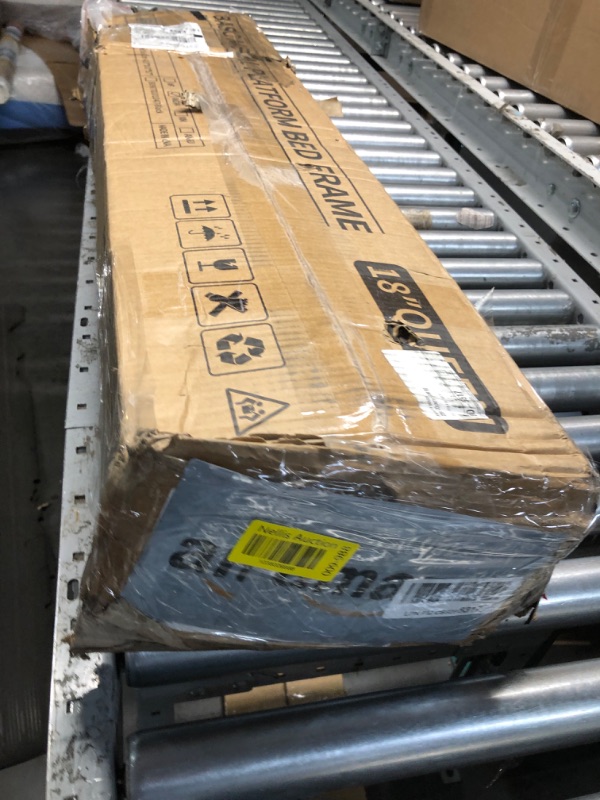 Photo 1 of ***USED - INCOMPLETE - SEE COMMENTS***
KKL King Size Bed Frame, 18 Inch Heavy Duty Steel Platform with Mattress Anti-Slip Rods, Bed Frame with Underneath Storage Space, No Box Spring Needed, Easy Assembly, Black