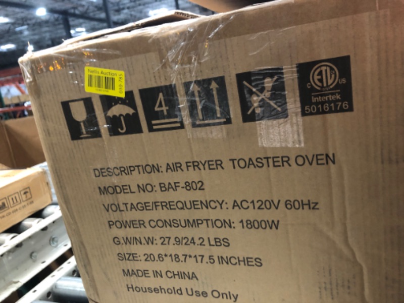 Photo 1 of (USED) Beelicious 32QT Extra Large Air Fryer, 19-In-1 Air Fryer Toaster Oven Combo with Rotisserie and Dehydrator, Digital Convection Oven Countertop Airfryer Fit 13" Pizza, 6 Accessories, 1800w, Black