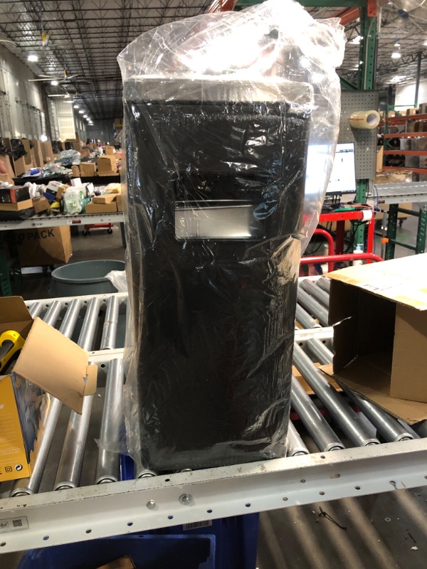 Photo 1 of ***(USED/ UNKNOWN IF MISSING PARTS)***
Dyna-Living Stainless Steel Trash Can Outdoor Commercial Garbage Can with Lid Large Trash Bin for Home Use Industrial Waste Container, Black Rectangle