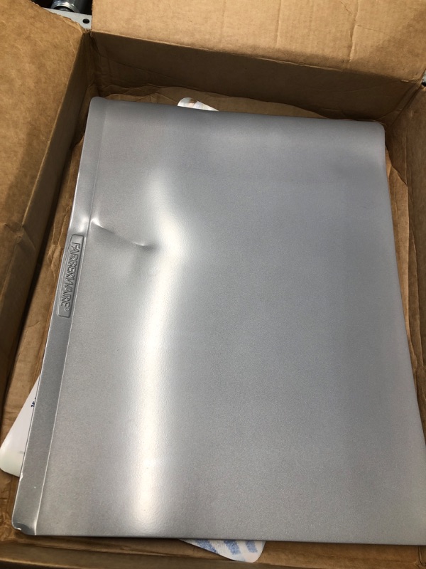 Photo 1 of ** A COUPLE DENTS** Farberware Insulated Bakeware Nonstick Cookie Baking Sheet, 15.5" x 20", Light Gray