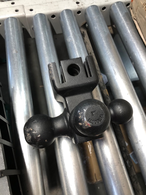 Photo 1 of ***HEAVILY USED - SCRATCHED AND SCRAPED - LIKELY MISSING PARTS - SEE PICTURES***
Adjustable Trailer Hitch with Hook, Tri-Ball (1-7/8" x 2" x 2-5/16") Drop Hitch, Fits 2.5-Inch Receiver, 8 Inch Drop Hitch, 18500 LBS GTW-Class 3 Tow Hitch for Heavy Duty Tru