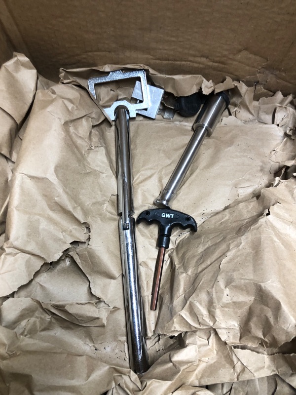 Photo 1 of ***HEAVILY USED - SCRATCHED AND SCRAPED - LIKELY MISSING PARTS - SEE PICTURES***
Adjustable Trailer Hitch with Hook, Tri-Ball (1-7/8" x 2" x 2-5/16") Drop Hitch, Fits 2.5-Inch Receiver, 8 Inch Drop Hitch, 18500 LBS GTW-Class 3 Tow Hitch for Heavy Duty Tru