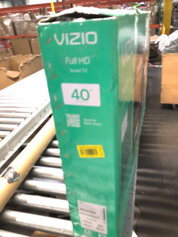 Photo 1 of ***USED - POWERS ON - UNABLE TO TEST FURTHER - SEE PICTURES***
VIZIO 40-inch Full HD 1080p Smart TV with DTS Virtual: X, Alexa Compatibility, Google Cast Built-in, Bluetooth Headphone Capable, (VFD40M-08 New)