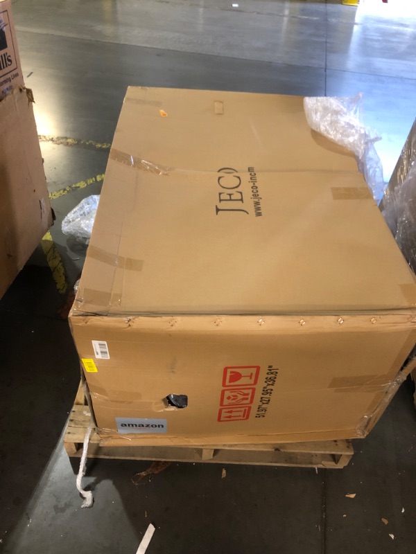 Photo 1 of ***Extra Large Box, Truck/trailer pick up**Jeco Wicker Patio Love Seat and Coffee Table Set without Cushion, White