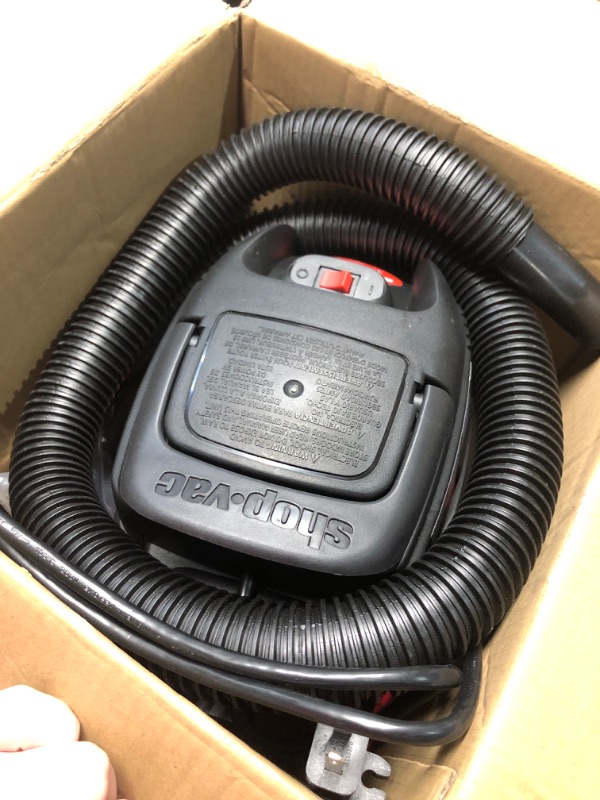Photo 1 of (Missing accesories ) Shop-Vac 1.5 Gallon 2.0 Peak Wet Dry Vacuum, Portable Compact Shop Vacuum with Collapsible Handle Wall Bracket & Attachments, ?2030100