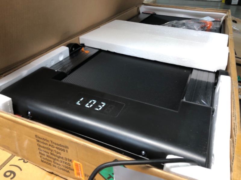 Photo 1 of ***ITEM TESTED FOR POWER, UNABLE TO TEST FURTHER***Lichico Walking Pad Under Desk Treadmill?Portable Small Treadmills for Home and Office?Super Quiet Brushless Motorized Walking Jogging Running Machine with Remote Control
