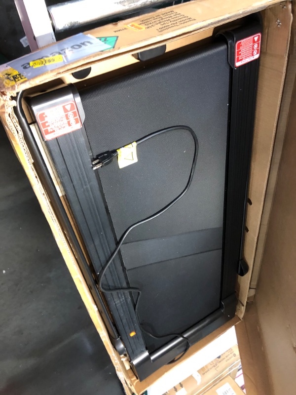 Photo 1 of ***ITEM TESTED FOR POWER, UNABLE TO TEST FURTHER***Lichico Walking Pad Under Desk Treadmill?Portable Small Treadmills for Home and Office?Super Quiet Brushless Motorized Walking Jogging Running Machine with Remote Control
