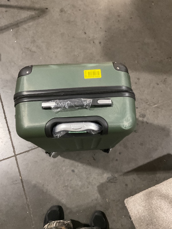 View 3 of ***MISING PARTS**MINOR DAMAGE***ANTHONY JACKSON 3 Piece ABS Luggage Set – Lightweight Suitcases with Spinner Wheels – 3 Different Sizes – TSA Lock – Hard Shell Travel Luggage for Men & Women (Dark Khaki, 3 Of Set)