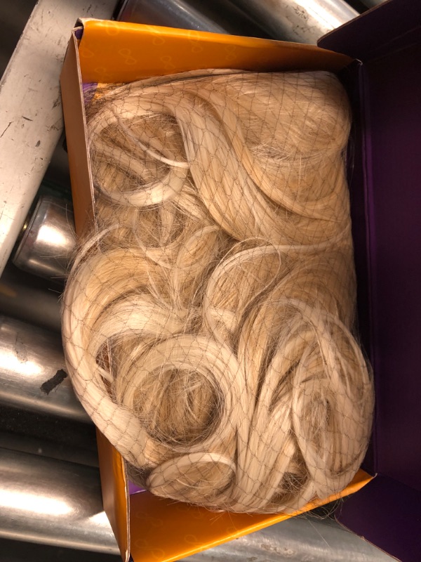 Photo 1 of KOME Blonde Synthetic Lace Front Wig,13x4 Body Wave Pre Plucked Glueless Wigs for Women Daily Use 26IN