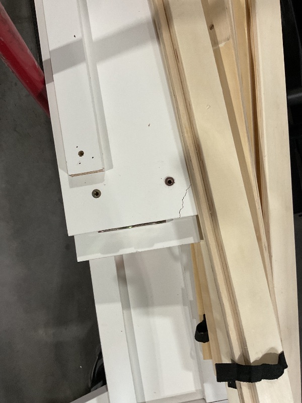 Photo 1 of ***NONREFUNDABLE, PARTS ONLY, TRUCK OR TRAILOR PICKUP ONLY***Edenbrook Delta?California King Bed Frame with Headboard – No Box Spring Needed – Compatible with All Mattress Types – Wood Slat Support – California King Size Wood Platform Bed Frame – White