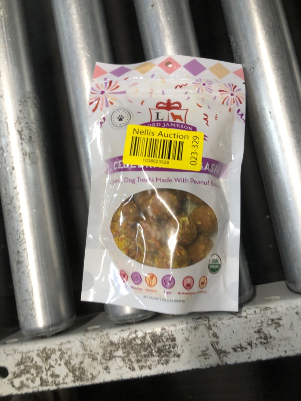Photo 1 of ****Nonrefundable*** Lord Jameson Celebration Bash Soft & Chewy Organic Dog Treats - Peanut Butter & Coconut Shreds- Gluten-Free, Preservative-Free, USDA Certified Organic – For All Life Stages - Made in USA 6 oz