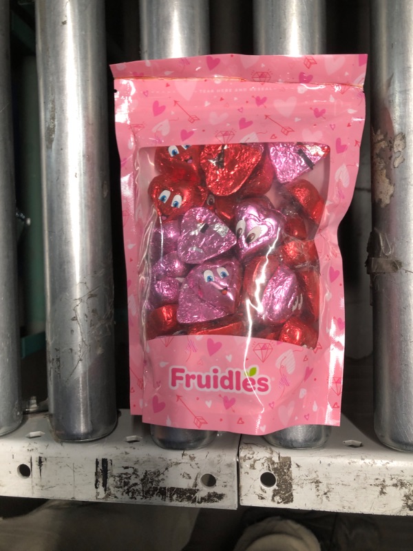 Photo 1 of ***Nonrefundable*(**Fruidles Valentine's Milk Heartoons Chocolate Hearts, Holiday Treats, Individually Wrapped Foils, Kosher Certified Dairy (1 Pound)