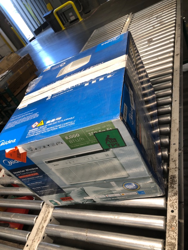 Photo 1 of ***HEAVILY USED AND DIRTY - INCOMPLETE - UNABLE TO TEST - SEE PICTURES***
Midea MAW08HV1CWT EasyCool Smart Inverter Air Conditioner Window Unit with Heat, 8,000 BTU, White