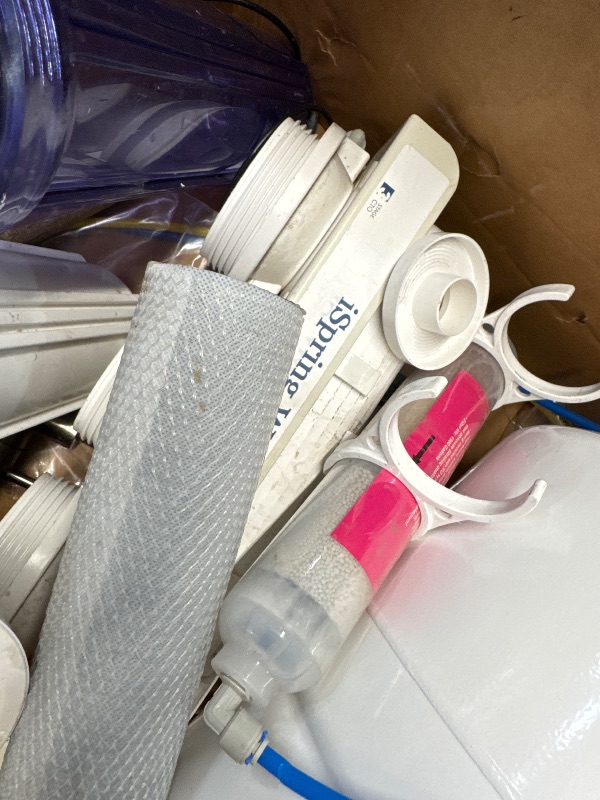 Photo 1 of **Prev used
iSpring RCC7AK, NSF Certified, 75 GPD, Alkaline 6-Stage Reverse Osmosis System, pH+ Remineralization RO Water Filter System Under Sink, Patented Top-Mounted Faucet Design for Easy Installation