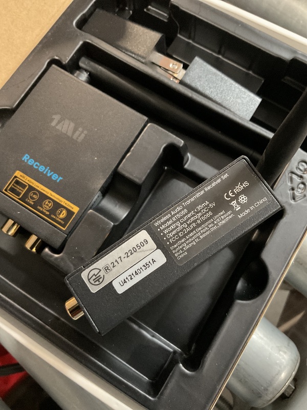 Photo 1 of (Used)(see images)1Mii 2.4Ghz Wireless Audio Transmitter Receiver for TV, 320ft Long Range 20ms Low Delay 192kHz/24bit HiFi Audio, Wireless Adapter Kit for Subwoofer/Powered Speaker/Stereo/Soundbar, RCA(3.5mm)Out/input