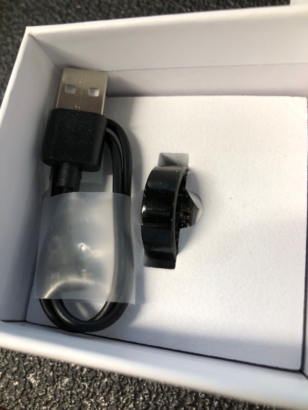 Photo 1 of HitTopss Smart Ring, Fitness Tracking Smart Ring with Calories/Heart Rate/Blood Oxygen/Sleep Monitoring, IP68 Waterproof, No APP Subscription (Black,9#)