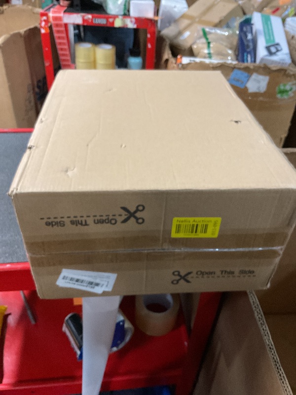 Photo 1 of Kingrol Bamboo Cube Storage, Stackable Desk Drawer Organizer with Handle, Home Office Cubby Organizer for Entryway, Closet, Bedroom, Bathroom, 15 x 11.75 x 6.5 Inch