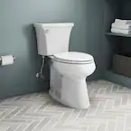 Photo 1 of ***FACTORY SEALED***Highline Arc 10 in. Rough In 2-Piece 1.28 GFP Single Flush Elongated Chair Height Toilet in White with Soft Close Sea
