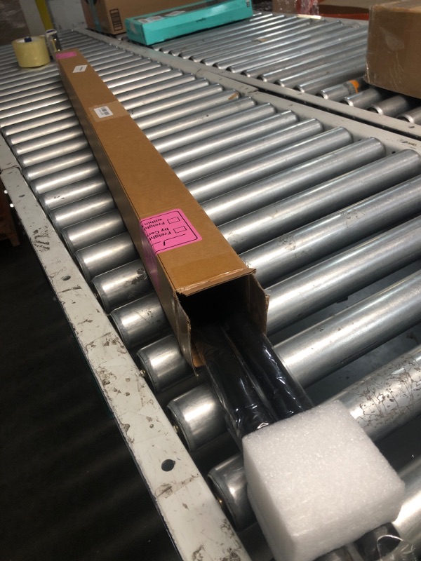 Photo 1 of 1 Inch Blackout Curtain Rods for Windows Patio, Adjustable Room Divider Curtain Rod Wall Mount & Ceiling Mount for Indoor & Outdoor, Black, 72" to 144"