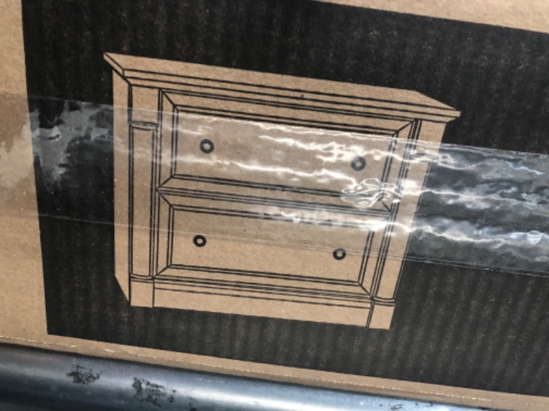 Photo 1 of *HARDWARE OPENED* Sauder Palladia 2 Drawer File Cabinet, Lateral Filing Cabinets for Home Office, Hanging File Folders Organizer, Interlocking Drawers, in Wind Oak Finish