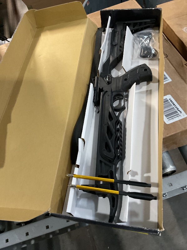 Photo 1 of ***NONREFUNDABLE, PARTS ON.Y**MTech USA Pistol Crossbow with Shoulder Stock
The MTech USA MT-TCS2BK recurve pistol crossbow is equipped with picatinny rails mounted on both the bottom and the top of the crossbow, it has an adjustable shoulder stock, a rem