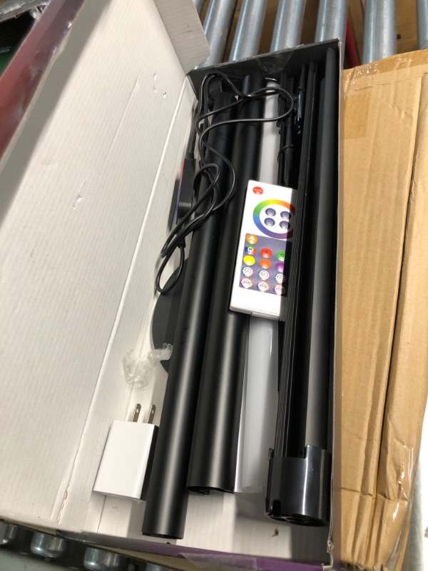Photo 1 of ***(MISSING PARTS)***
Tsanhoo 2 in 1 Dimmable Floor Lamp, Smart Corner LED Floor Lamp with App and Remote Control, 16 Million DIY Colors, Music Sync, Timer Setting Scene Modes for Bedroom, Living Room, Studio