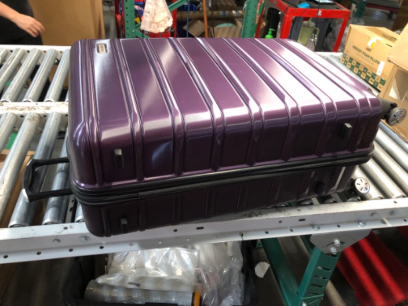 Photo 1 of ***DAMAGED - HANDLE WON'T COLLAPSE***
Samsonite Omni 2 Hardside Expandable Luggage with Spinner Wheels, Checked-Large 28-Inch, Purple
