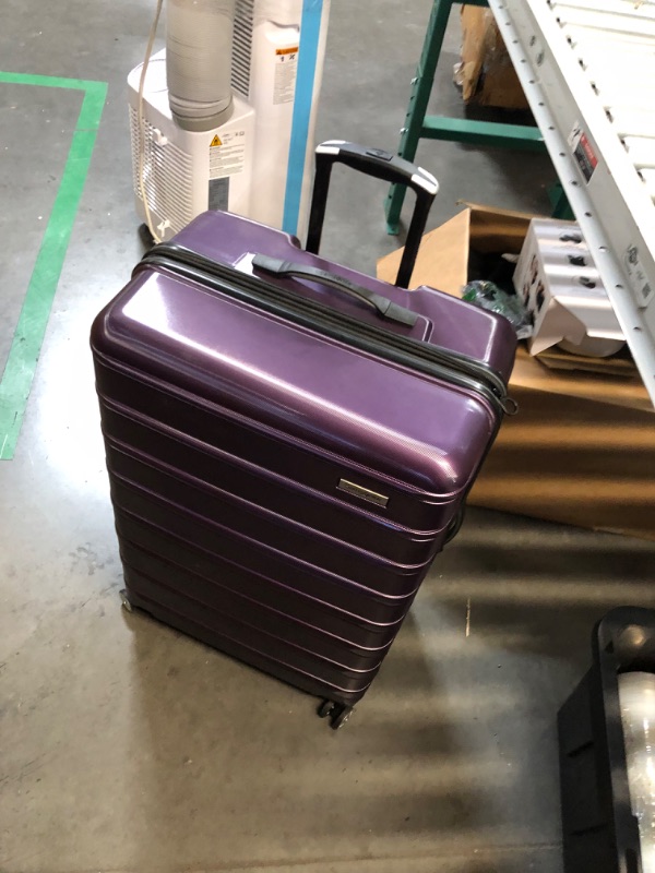 Photo 1 of ***DAMAGED - HANDLE WON'T COLLAPSE***
Samsonite Omni 2 Hardside Expandable Luggage with Spinner Wheels, Checked-Large 28-Inch, Purple
